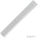 SLIP-ON ALUMINIUM RULER 15CM SILVER