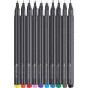 Faber-Castell Grip Fineliner Thin Markers 10ct Set