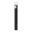 Midori Aluminum Ruler Black