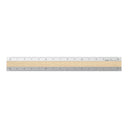 Midori Aluminum Wooden Ruler (15cm) Light Brown