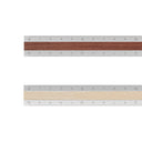 Midori Aluminum Wooden Ruler (15cm) Light Brown