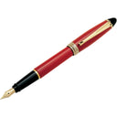 Aurora Ipsilon Red Resin Fountain Pen with Gold Trim