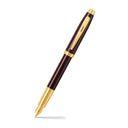 Sheaffer® 100 9370 Glossy Coffee Brown Fountain Pen With PVD Gold-Tone Trim