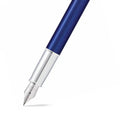 Sheaffer 100 Glossy Blue with Chrome Trims Fountain Pen