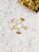 U Brands - U Brands Gold Mini Binder Clips, Set of 40