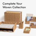 U Brands - U Brands Somerset Woven Desktop Organizer Brown