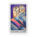 Big Moods - "Late Night Reader" Book Tarot Card Sticker