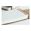 MD Grain Memo Pad Black - Pocket Size