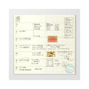 TRAVELER'S notebook Refill Free Diary Weekly + Grid notebook 019