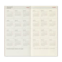 Traveler’s Company Traveler’s Notebook 2027 Regular Size Weekly + Memo Diary Refill
