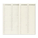Traveler’s Company Traveler’s Notebook 2027 Regular Size Weekly + Memo Diary Refill