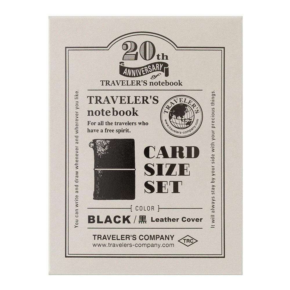 TRAVELER'S Notebook - Card Size - 20th Anniversary Set - Black – Write Love