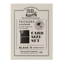 TRAVELER'S Notebook - Card Size - 20th Anniversary Set - Black (Pre-Order)