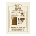 TRAVELER'S Notebook - Card Size - 20th Anniversary Set - Brown (Pre-Order)