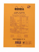 Rhodia Classic Notepad - 6" x 8.25"- Graph - Black