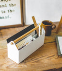 Yamazaki Home - Pen + Desk Organizer - Two Sizes - Steel + Wood