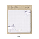 Midori Cat Sticky Notes - Ball and Cat