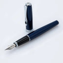 Diplomat Excellence A2 Fountain Pen - Midnight Blue with Chrome Trim
