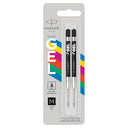 Parker Gel Ballpoint Pen Refill 0.7mm Black - Pack of 2