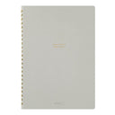 Midori Soft Color Ring Notebook - A5 - Dot Grid - Gray