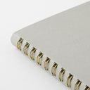 Midori Soft Color Ring Notebook - A5 - Dot Grid - Gray