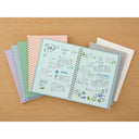 Midori Soft Color Ring Notebook - A5 - Dot Grid - Gray