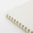 Midori Soft Color Ring Notebook - A5 - Dot Grid - White