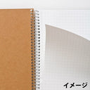 MARUMAN SPIRAL NOTE BASIC NOTEBOOK A5 6.5MM. LINE RULED 80 SHEETS