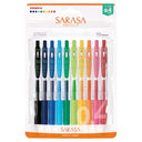 Zebra Sarasa Clip Gel Pen - 0.4 mm - 10 Color Set