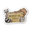 Big Moods Sticker - Respect The Locals Wildlife Sticker
