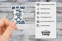 Sticker Lodge - On My Way To Make The Vibes Weird Vinyl Sticker