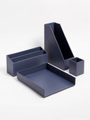 U Brands - U Brands Solid Navy Desk Org Set