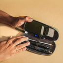 Endless Companion Leather Adjustable Pen Pouch - 3 Pens - Green