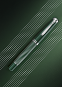 Pelikan Souveran M815 Fountain Pen - Metal Striped Green (Special Edition)