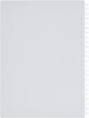 Maruman Mnemosyne A5 Spiral Notebook Soft cover- 7mm Lined - Light Grey