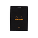 Rhodia Classic Notepad - 6" x 8.25"- Graph - Black