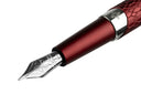 Diplomat Cobra Fountain Pen - Burgundy Guilloche
