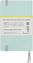 Maruman Mnemosyne A6 Journal - 6.5mm Lined - Mint Green
