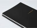 Maruman Mnemosyne A5 Spiral Notebook Soft cover- 7mm Lined - Black