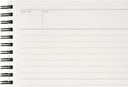 Maruman Mnemosyne A5 Spiral Notebook Soft cover- 7mm Lined - Black