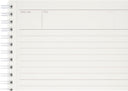 Maruman Mnemosyne A5 Spiral Notebook Soft cover- 7mm Lined - Light Grey