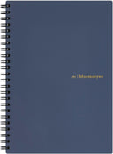 Maruman Mnemosyne A5 Spiral Notebook Soft cover- 7mm Lined - Navy