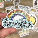 Big Moods - Just Breathe Sticker