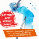 Faber-Castell Goldfaber Aqua Watercolor Pencils, Tin of 12