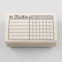 Merry and Bright - My Tracker stamp 75 x 45 mm