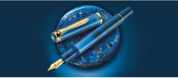 Pelikan Classic M200 Golden Lapis Fountain Pen