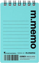Maruman M Memo Mini Notepad - A7 - 6mm Lined - Light Blue