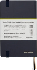 Maruman Mnemosyne Journal - A6 - 5mm Dot Grid - Navy