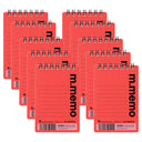 Maruman M Memo Mini Notepad - A7 - 6mm Lined - Red