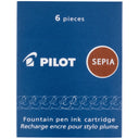 PILOT Namiki IC50 Fountain Pen Ink Cartridges, Sepia, 6-Pack
